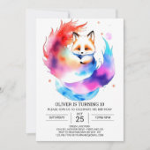 Fennec Fox Party voor Kinderen Verjaardag Kaart (Voorkant)