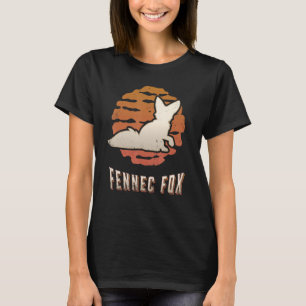 Fennec Fox Retro Classic Animal Sunset T-shirt