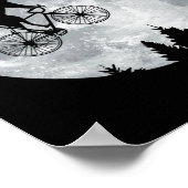 Fennec Fox Riding Moon Bike Halloween Lunar cycloi Poster (Hoek)