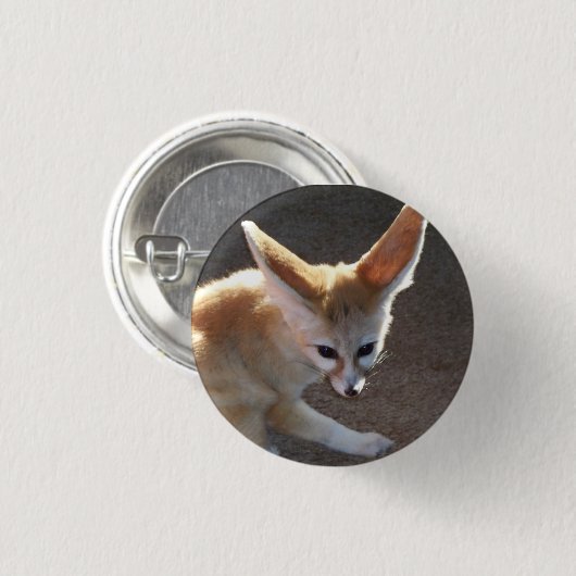 Fennec Fox Ronde Button 3,2 Cm (Voorkant /achterkant)