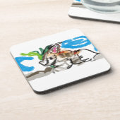 Fennec fox schattig bier onderzetter (Linkerzijde)