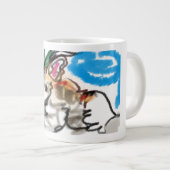 Fennec fox schattig grote koffiekop (Voorkant rechts)