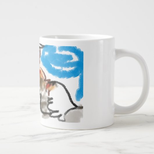 Fennec fox schattig grote koffiekop (Rechts)