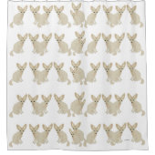 Fennec Fox Shower Curtain Douchegordijn (Voorkant)