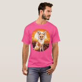 Fennec Fox Sunset Fennec Fox Lover Foxes T-shirt (Voorkant volledig)