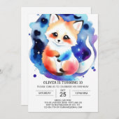 Fennec Fox Verjaardag Extravaganza Kaart (Voorkant / Achterkant)