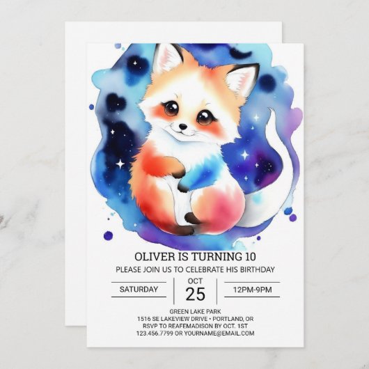 Fennec Fox Verjaardag Extravaganza Kaart (Voorkant / Achterkant)