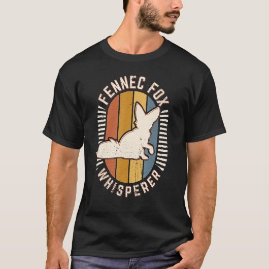 Fennec Fox Whisperer Classic Retro Animal T-shirt (Voorkant)