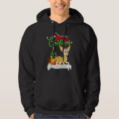 Fennec Fox Xmas Decorations Santa Fennec Fox Chr Hoodie (Voorkant)