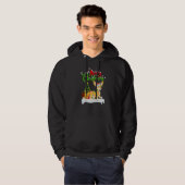 Fennec Fox Xmas Decorations Santa Fennec Fox Chri Hoodie (Voorkant volledig)