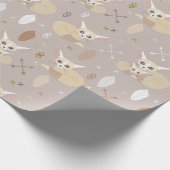 Fennec Foxes Arrows en Feathers Cadeaupapier (Hoek)