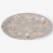 Fennec Foxes Arrows en Feathers Papieren Bordje (Gekanteld)