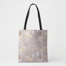 Fennec Foxes Arrows en Feathers Tote Bag
