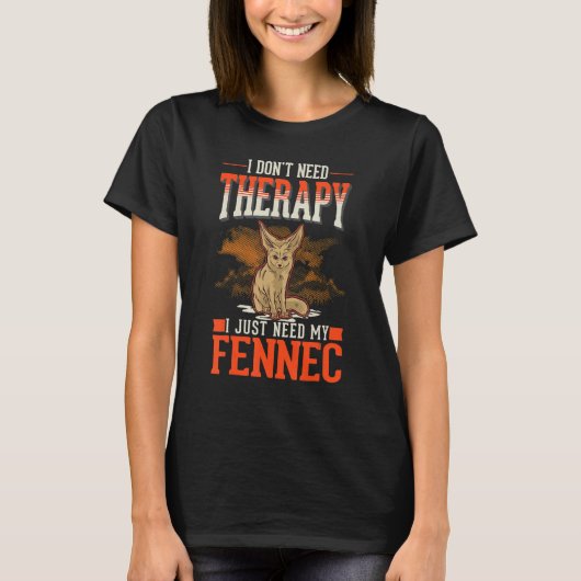 Fennec Therapy Desert Fox Fennec T-shirt (Voorkant)