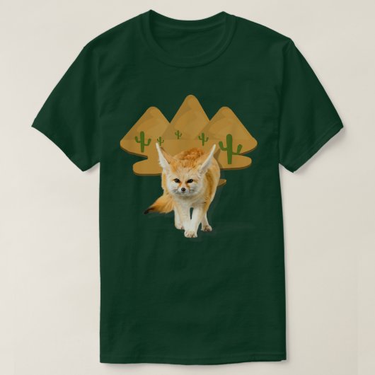 Fennec voor wilde Mannen Vrouwen Kinderen 1205 T-shirt (Design voorkant)
