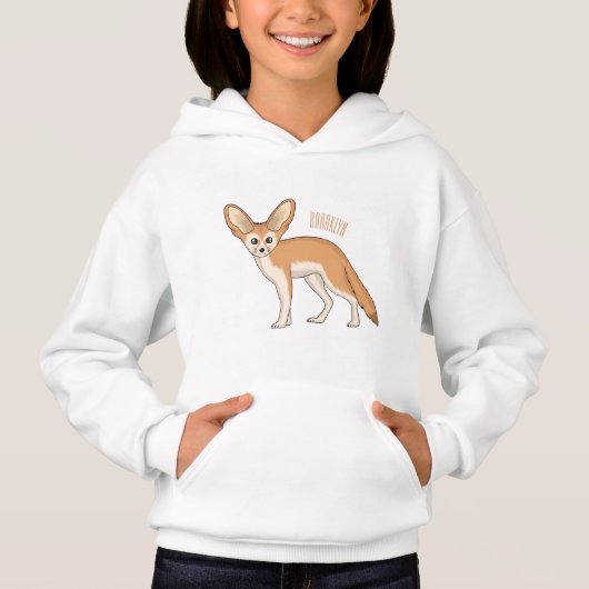 Fennec vos cartoon illustratie  (Voorkant)