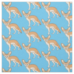 Fennec vos cartoon illustratie stof