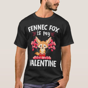 Fennec Vos Is Mijn Valentijn Gelukkige Valentijnsd T-shirt