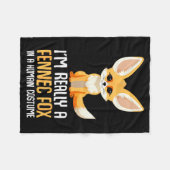 Fennec Vos Kostuum Meisjes Vos Fleece Deken (Voorkant (Horizontaal))