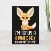 Fennec Vos Kostuum Meisjes Vos  Kaart (Voorkant)
