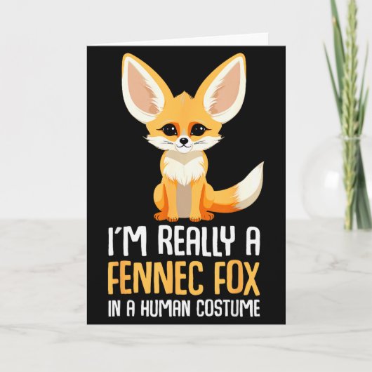 Fennec Vos Kostuum Meisjes Vos  Kaart (Voorkant)
