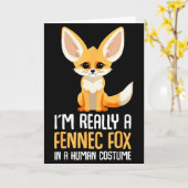 Fennec Vos Kostuum Meisjes Vos  Kaart (Gele Bloem)