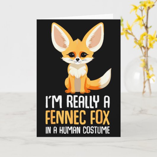 Fennec Vos Kostuum Meisjes Vos Kaart (Gele Bloem)