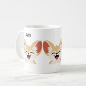 Fennec Vos Mok, Grappig Fennec Vos Cadeau Koffiemok (Voorkant links)