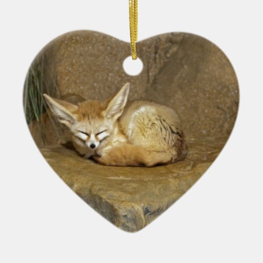 fennekfox keramisch ornament (Voorkant)