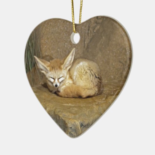 fennekfox keramisch ornament (Links)
