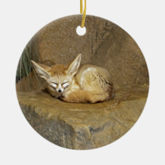 fennekfox keramisch ornament