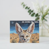 Fennekvos in Jebil Nationaal Park Tunesië Briefkaart (Staand voorkant)