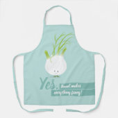 Fennel maakt alles Fancy blauw, wit, stootje Schort (Voorkant)
