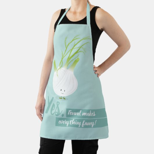 Fennel maakt alles Fancy blauw, wit, stootje Schort (Insitu)