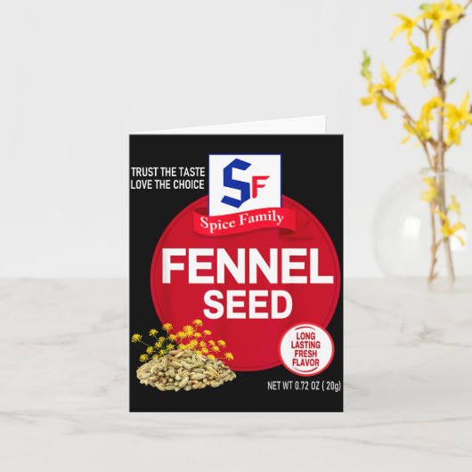 Fennel Seed Halloween Sce Costume Group Matching  Kaart (Gele Bloem)