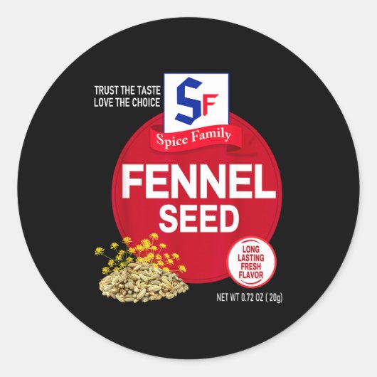 Fennel Seed Halloween Sce Costume Group Matching  Ronde Sticker (Voorkant)