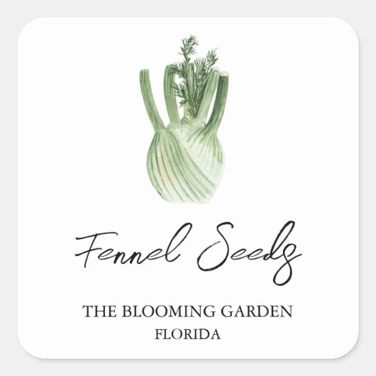 Fennel Seeds label (Voorkant)