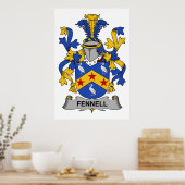 Fennell Family Crest Poster (Keuken)