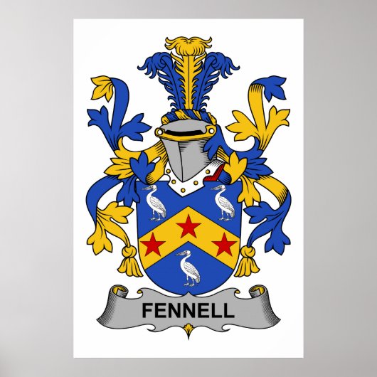 Fennell Family Crest Poster (Voorkant)