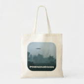 Fenomeen UFO UAP Vliegende Schotel Monochroom Tote Bag (Voorkant)