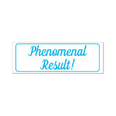 "Fenomenaal resultaat!" Rubberstempel Zelfinktende Stempel (Design)