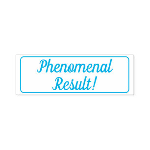 "Fenomenaal resultaat!" Rubberstempel Zelfinktende Stempel