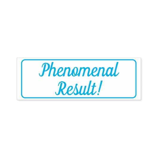 "Fenomenaal resultaat!" Rubberstempel Zelfinktende Stempel (Design)