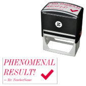 "FENOMENAL RESULTAAT!" + Rubberstempel van Tutor Zelfinktende Stempel (In situ)