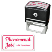 "Fenomenale baan!" Teacher Rubber Stamp Zelfinktende Stempel (In situ)