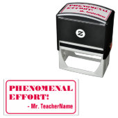 "FENOMENALE INSPANNING!" Rubberstempel Zelfinktende Stempel (In situ)