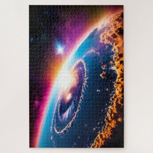 Fenomenale orkaan van het aardse galactische stels legpuzzel (Verticaal)