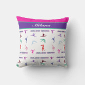 Fenomenale turner gek op gymnastiek kussen (Voorkant)