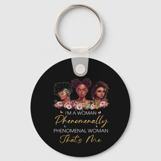 Fenomenale vrouw dubbelzijdige Sleutelhanger (Voorkant)
