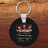 Fenomenale vrouw dubbelzijdige Sleutelhanger (Achterkant)